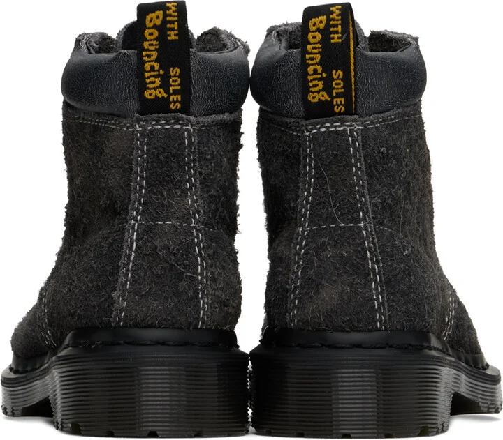 Dr. Martens Gray 939 Stonewashed Suede Boots - Image 2