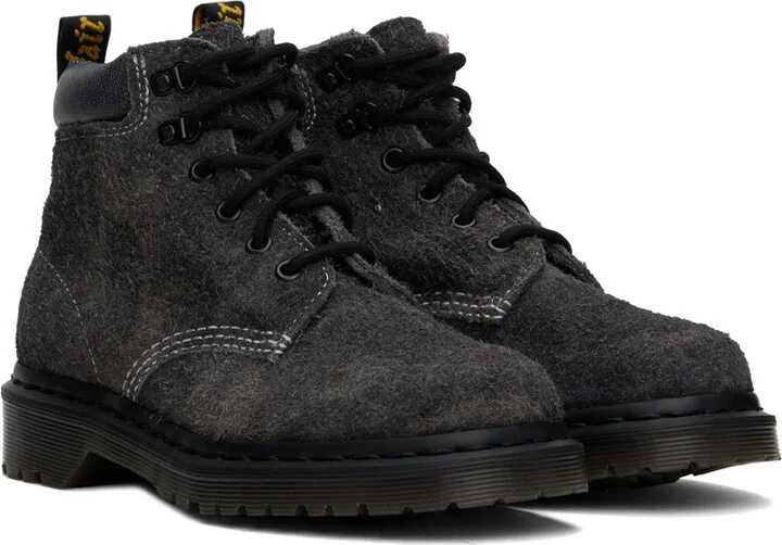 Dr. Martens Gray 939 Stonewashed Suede Boots - Image 4