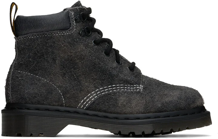 Dr. Martens Gray 939 Stonewashed Suede Boots