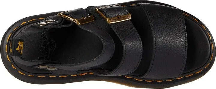 Dr. Martens Gryphon Platform Gladiator Sandals Women's Shoes Black : UK 3 (US Women's 5) M, Leather - Image 3