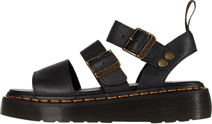 Dr. Martens Gryphon Platform Gladiator Sandals Women's Shoes Black : UK 3 (US Women's 5) M, Leather - Image 7