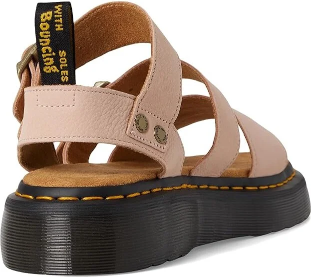 Dr. Martens Gryphon Quad Women's Shoes Powder Pink : UK 9 (US Women's 11) M, Leather - Image 4