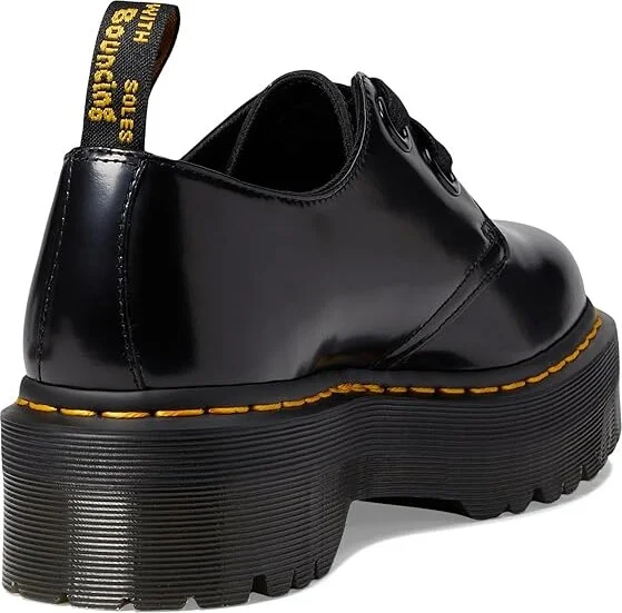 Dr. Martens Holly Quad Retro Women's Shoes Black Buttero : UK 3 (US Women's 5) M, Leather - Image 5