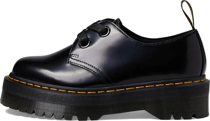 Dr. Martens Holly Quad Retro Women's Shoes Black Buttero : UK 3 (US Women's 5) M, Leather - Image 7