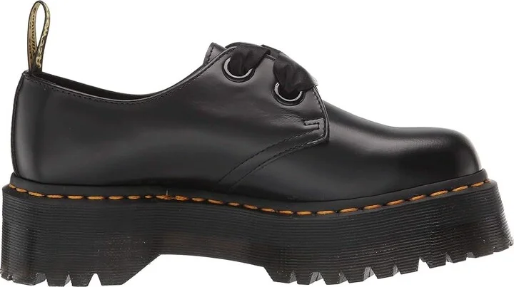 Dr. Martens Holly Quad Retro Women's Shoes Black Buttero : UK 3 (US Women's 5) M, Leather - Image 8