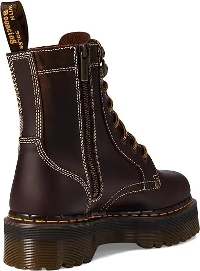 Dr. Martens Jadon Arc Shoes Dark Brown : UK 3 (US Men's 4 - Women's 5) Medium, Leather - Image 4