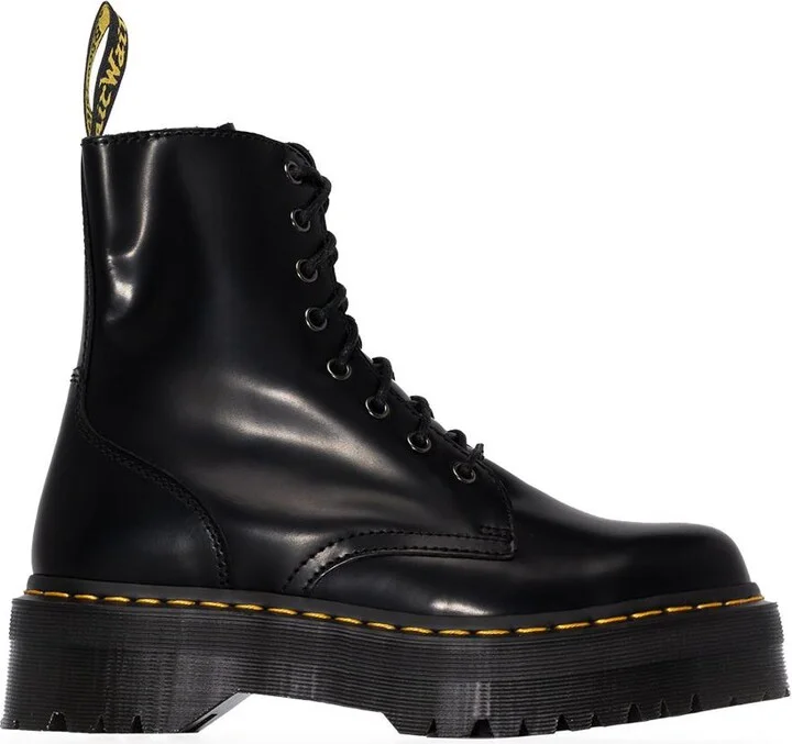 Dr. Martens 'Jadon' Black Leather Lace Up Boots
