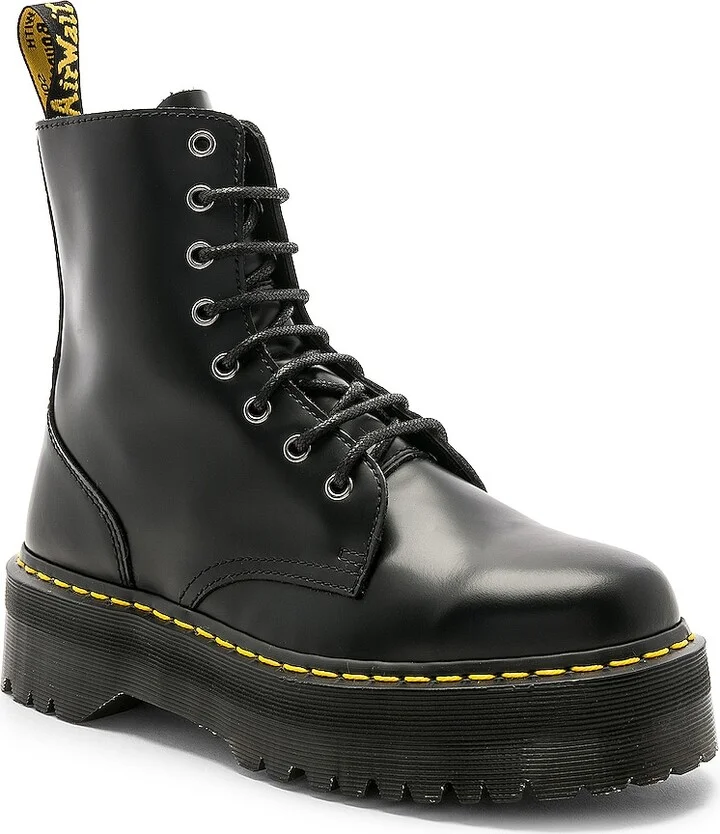 Dr. Martens Jadon Fusion Smooth Boot in Black - Image 2