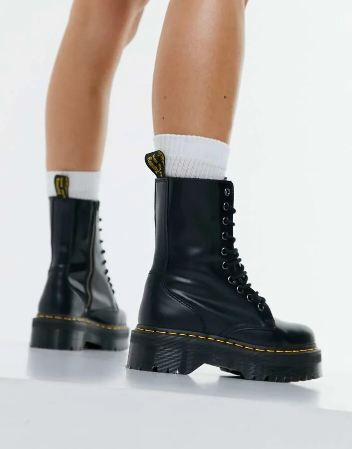 Dr Martens Jadon Hi boots in black - Image 2