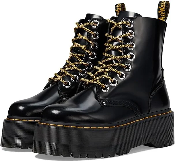 Dr. Martens Jadon Max Women's Shoes Black Buttero : UK 3 (US Women's 5) M, Leather