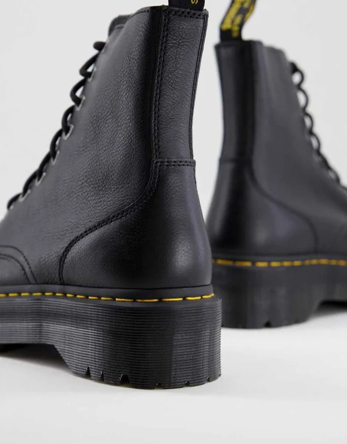 Dr Martens jadon Pisa 8-eye platform boots in black - Image 2