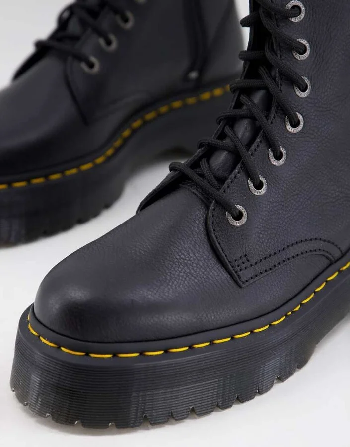 Dr Martens jadon Pisa 8-eye platform boots in black - Image 3