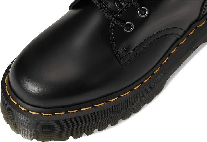 Dr. Martens Jadon Smooth Leather Platform Boots Lace-up Boots Black Polished Smooth : UK 3 (US Men's 4 - Women's 5) Medium - Image 3