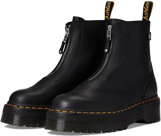 Dr. Martens Jetta Sendal Leather Boot Women's Shoes Black Sendal : UK 3 (US Women's 5) M