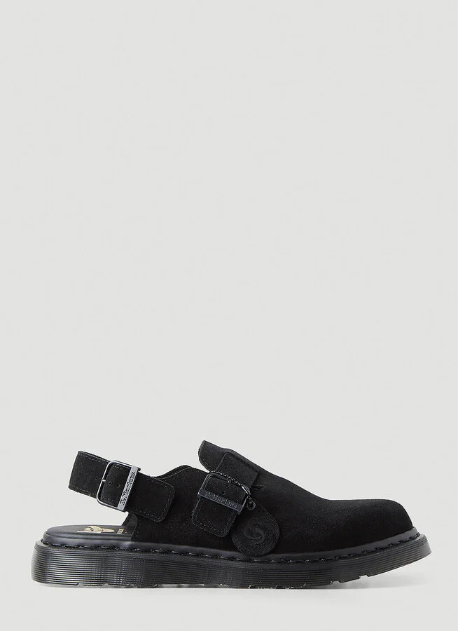 Dr. Martens Jorge Buckle Mules - Slip Ons Black Uk - 03