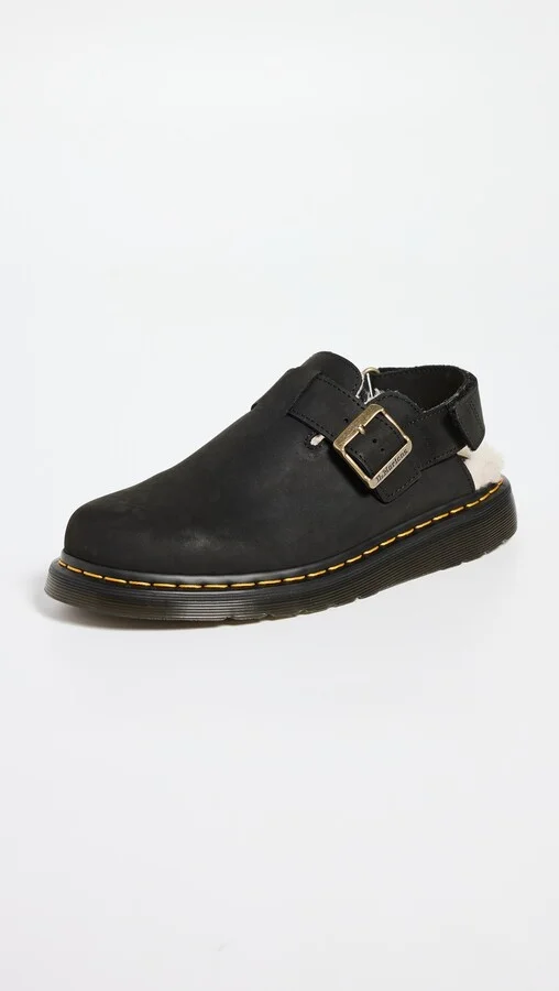 Dr. Martens Jorge Ii Black Archive Pull Up Mules - Image 2