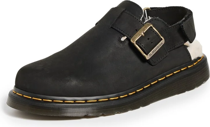 Dr. Martens Jorge Ii Black Archive Pull Up Mules