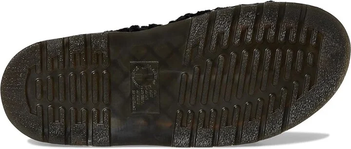 Dr. Martens Jorge II Faux Fur Lined Deluxe Borg Slingback Mules Lace-up Boots Black : UK 5 (US Men's 6 - Women's 7) Medium, Leather - Image 3