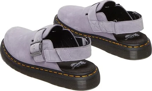 Dr. Martens Jorge II Leather Slingback Mules Lace-up Boots Lavender Frost : UK 12 (US Men's 13) Medium - Image 4