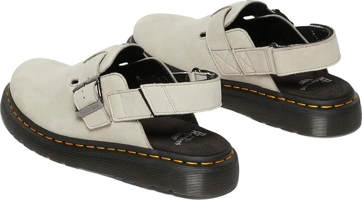 Dr. Martens Jorge II Leather Slingback Mules Lace-up Boots Warm Stone : UK 10 (US Men's 11 - Women's 12) Medium - Image 3