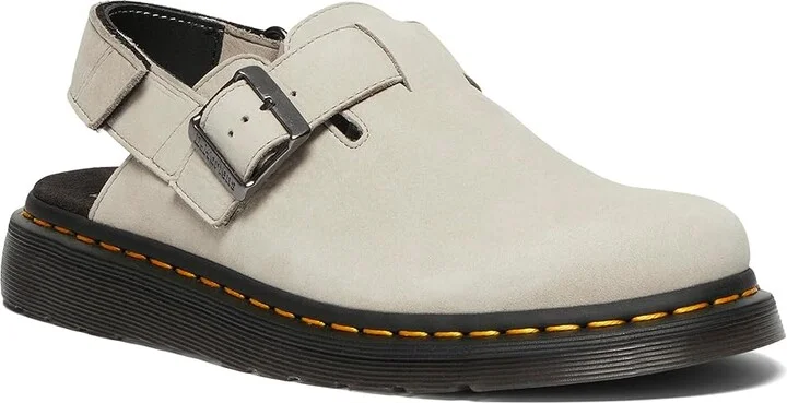 Dr. Martens Jorge II Leather Slingback Mules Lace-up Boots Warm Stone : UK 10 (US Men's 11 - Women's 12) Medium - Image 4