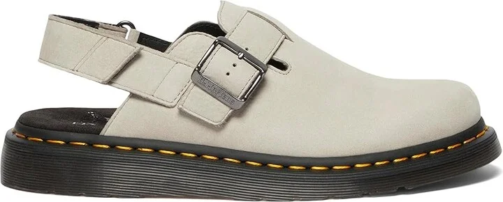 Dr. Martens Jorge II Leather Slingback Mules Lace-up Boots Warm Stone : UK 10 (US Men's 11 - Women's 12) Medium - Image 5