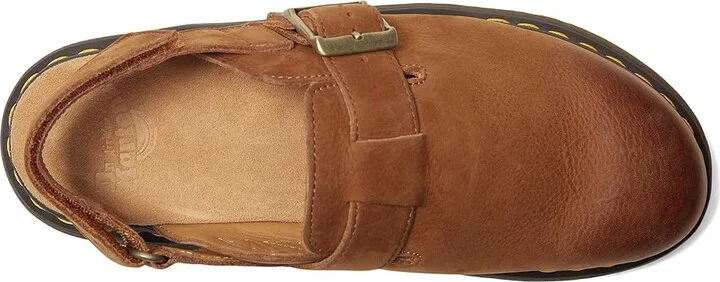 Dr. Martens Jorge II Leather Slingback Mules Shoes Desert Brown : UK 8 (US Men's 9 - US Women's 10) Medium - Image 2