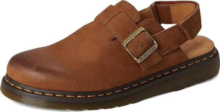 Dr. Martens Jorge II Leather Slingback Mules Shoes Desert Brown : UK 8 (US Men's 9 - US Women's 10) Medium - Image 5