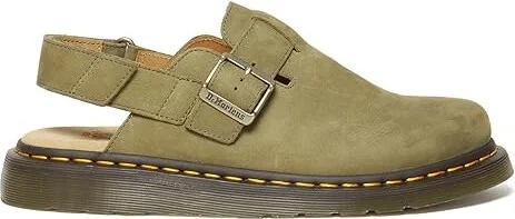 Dr. Martens Jorge II Leather Slingback Mules Shoes Muted Olive : UK 3 (US Men's 4 - Women's 5) Medium - Image 6