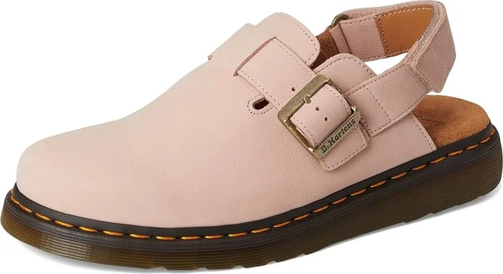 Dr. Martens Jorge II Leather Slingback Mules Shoes Powder Pink : UK 7 (US Men's 8 - US Women's 9) Medium - Image 5