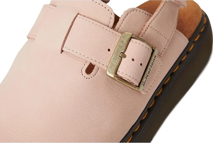 Dr. Martens Jorge II Leather Slingback Mules Shoes Powder Pink : UK 7 (US Men's 8 - US Women's 9) Medium - Image 7