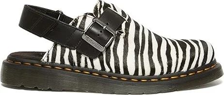 Dr. Martens Jorge II Leather Slingback Mules Shoes Zebra : UK 12 (US Men's 13) Medium - Image 5