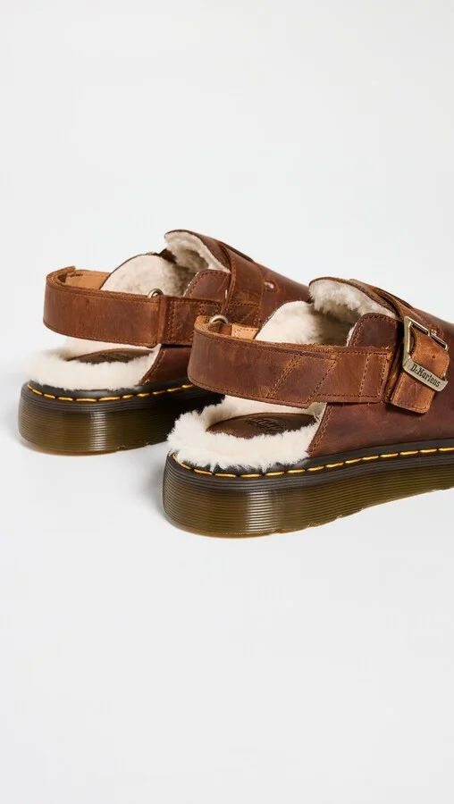 Dr. Martens Jorge Ii Warm Tan Archive Pull Up Mules - Image 3