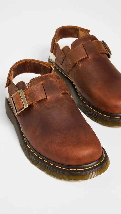 Dr. Martens Jorge Ii Warm Tan Archive Pull Up Mules - Image 4