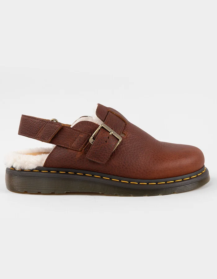 DR. MARTENS Jorge II Womens Fur Lined Slingback Mules - Image 2