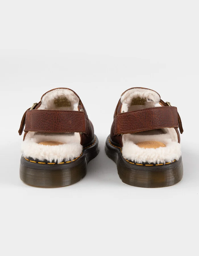 DR. MARTENS Jorge II Womens Fur Lined Slingback Mules - Image 4