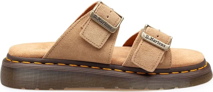 Dr.martens Josef Savannah Tan Suede Sandal Color Tan