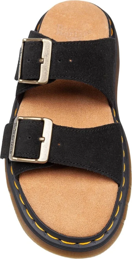 Dr.martens Josef Savannah Tan Suede Sandals Black - Image 2