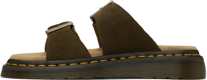 Dr. Martens Khaki Josef Suede Slide Sandals - Image 3