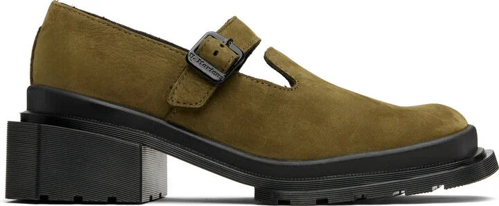 Dr. Martens Khaki Maybole Mary Jane Loafers