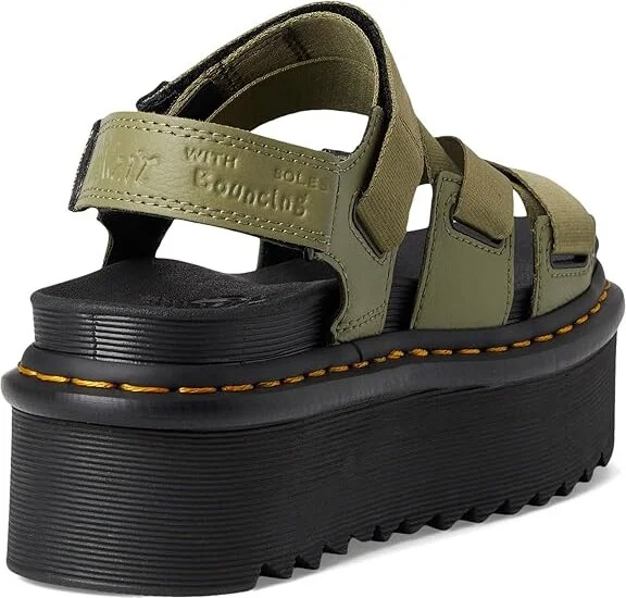 Dr. Martens Kimber II Women's Shoes Muted Olive Athena : UK 4 (US Women's 6) M, Leather - Image 4