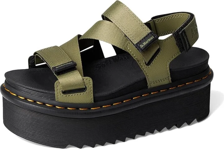 Dr. Martens Kimber II Women's Shoes Muted Olive Athena : UK 4 (US Women's 6) M, Leather - Image 5