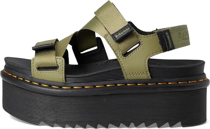 Dr. Martens Kimber II Women's Shoes Muted Olive Athena : UK 4 (US Women's 6) M, Leather - Image 6