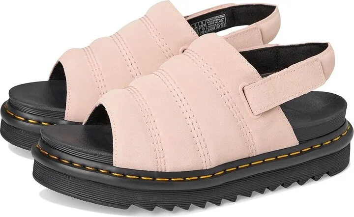 Dr. Martens Kole Flat Shoes Powder Pink : UK 3 (US Men's 4 - Women's 5) Medium, Synthetic