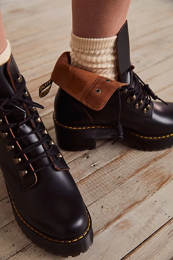 Dr. Martens Leona Platform Ankle Boots - Image 3