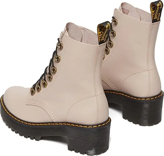 Dr. Martens Leona Women's Boots Vintage Taupe Smooth : UK 4 (US Women's 6) M, Leather - Image 4