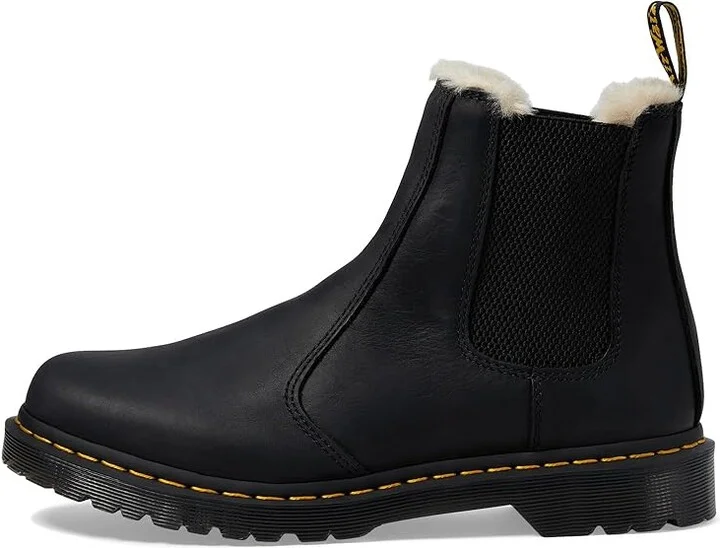 Dr. Martens Leonore Women's Pull-on Boots Black Burnished Wyoming : UK 3 (US Women's 5) M, Leather - Image 7