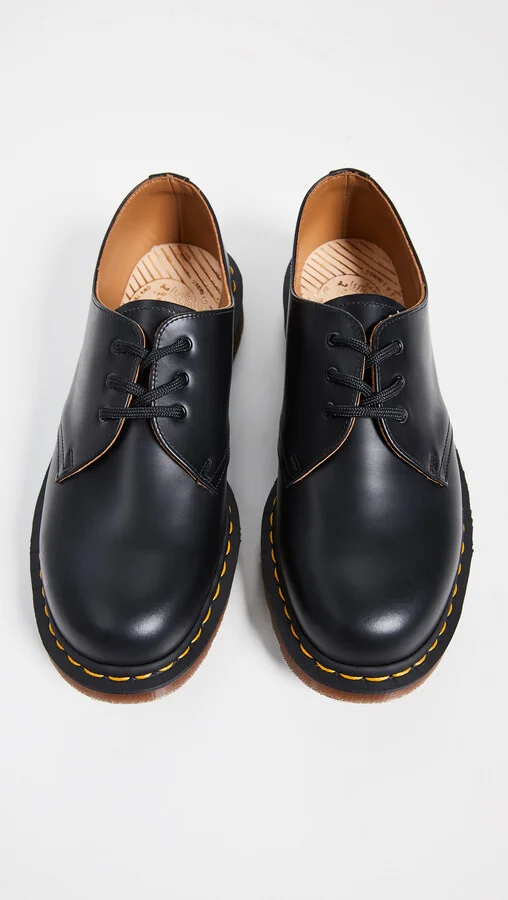 Dr. Martens Made In England Vintage 1461 3 Eye Lace Ups - Image 4