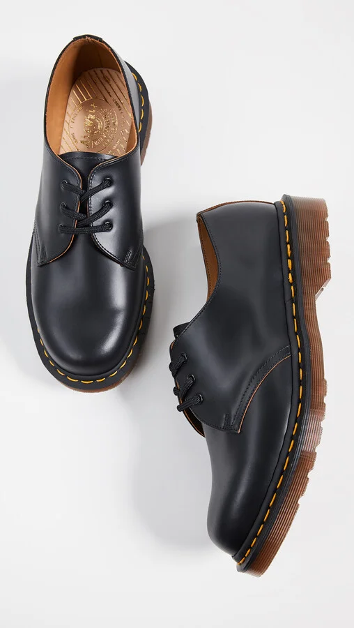Dr. Martens Made In England Vintage 1461 3 Eye Lace Ups - Image 6