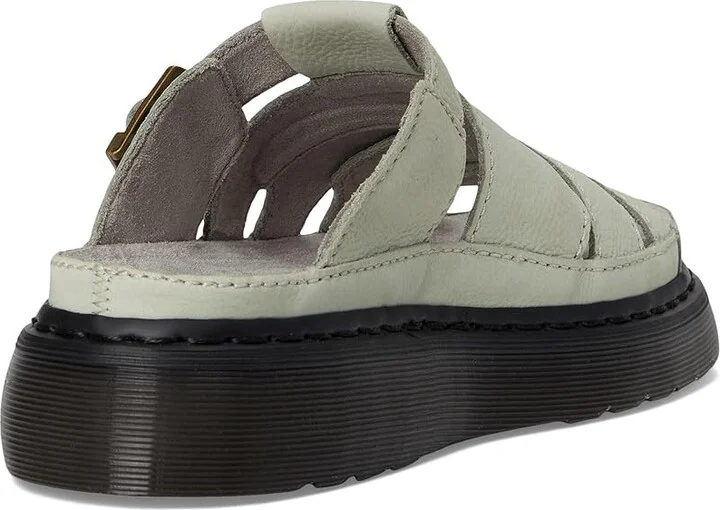 Dr. Martens Maxxy Slide Shoes Sage Green : UK 13 (US Men's 14) Medium, Leather/Suede - Image 4